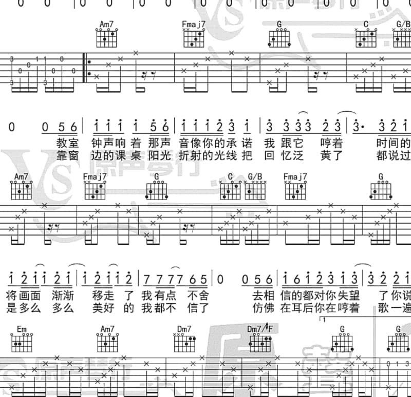 《绿野户外驴歌》吉他谱_小老头