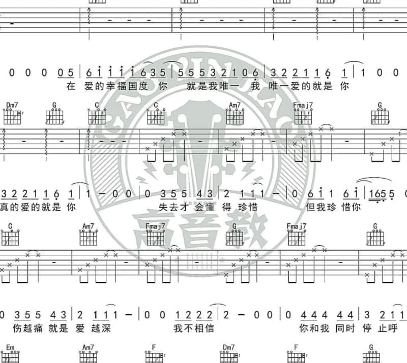 《我是你的格桑花》吉他谱_欣宝儿