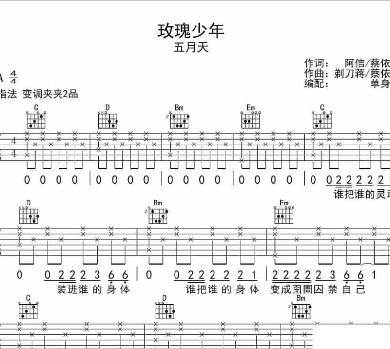 《执念》吉他谱_兴子