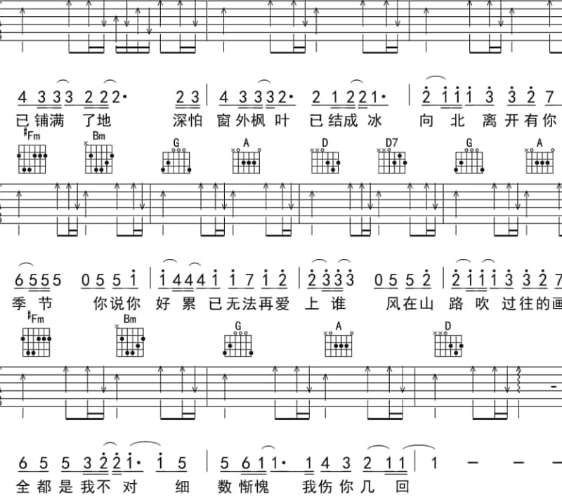 《Singing In The Rain》吉他谱_熊汝霖