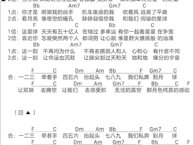 《啊，美丽的金山》吉他谱_蒋大为