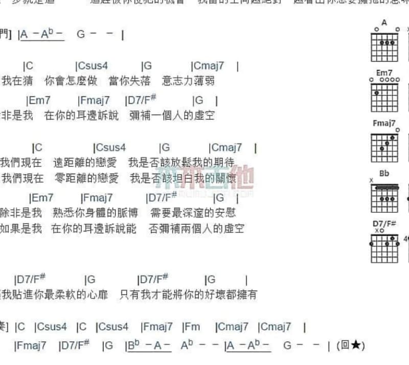 《就这样分手了》吉他谱_徐方