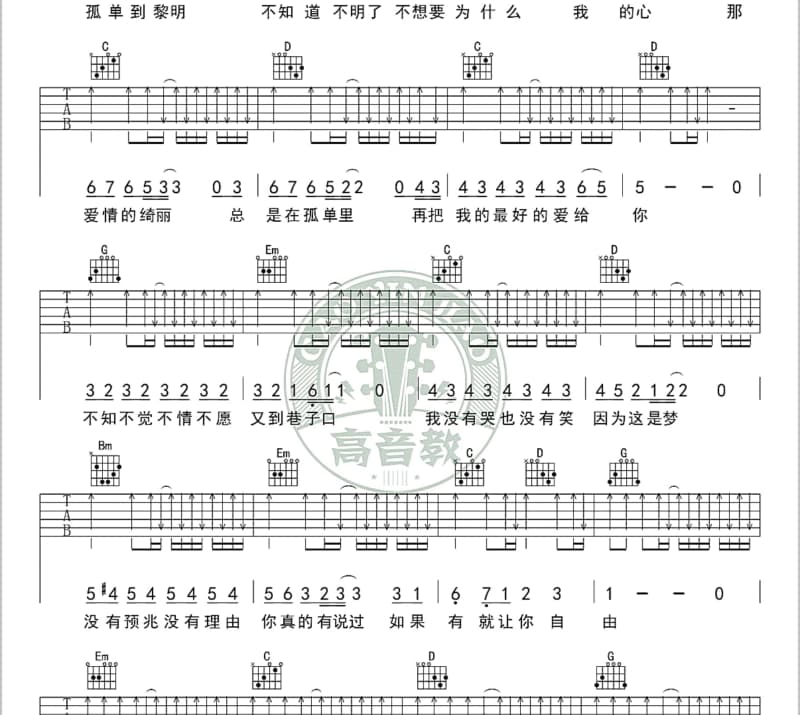 《爱心点燃希望》吉他谱_徐健淇