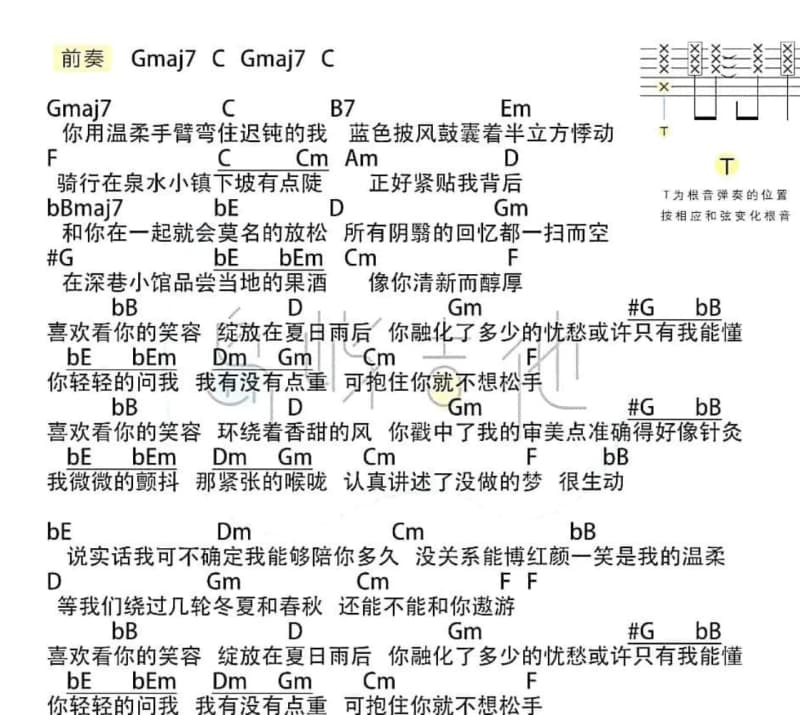 《今生化作一瞬间》吉他谱_徐靖博