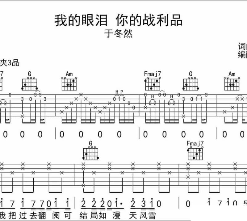 《你曾说过爱我》吉他谱_徐累