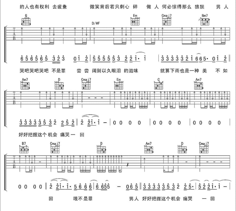 《海海人生》吉他谱_陈雷