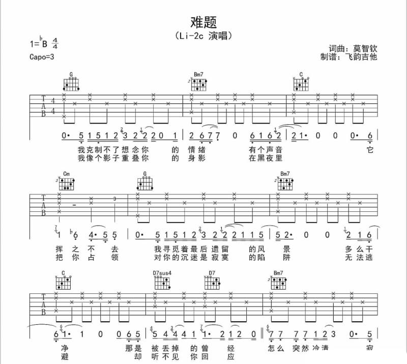 《天使的翅膀 Angel's Wing》吉他谱_徐誉滕