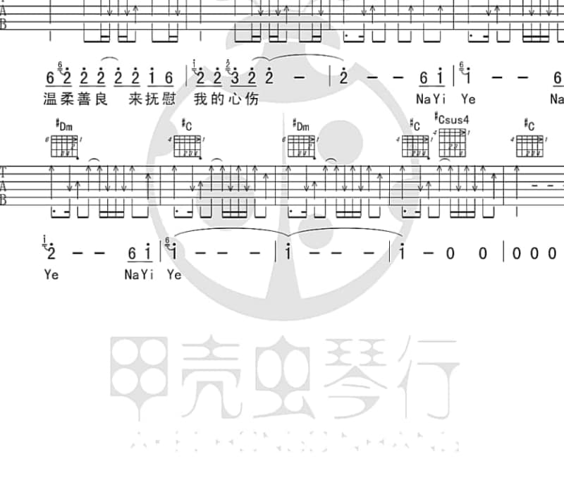 《自有安排》吉他谱_许鹤缤