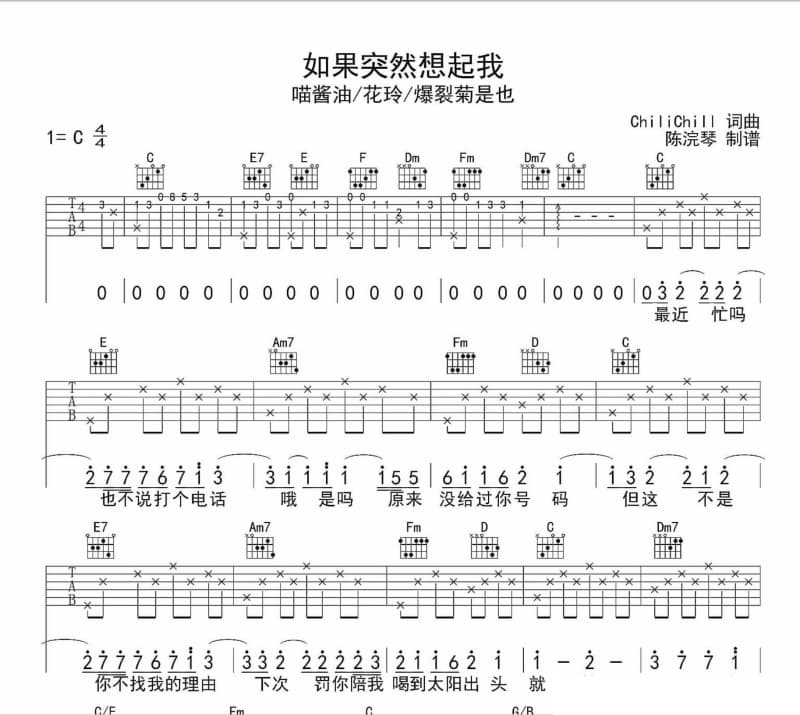 《走的那么远》吉他谱_许诺