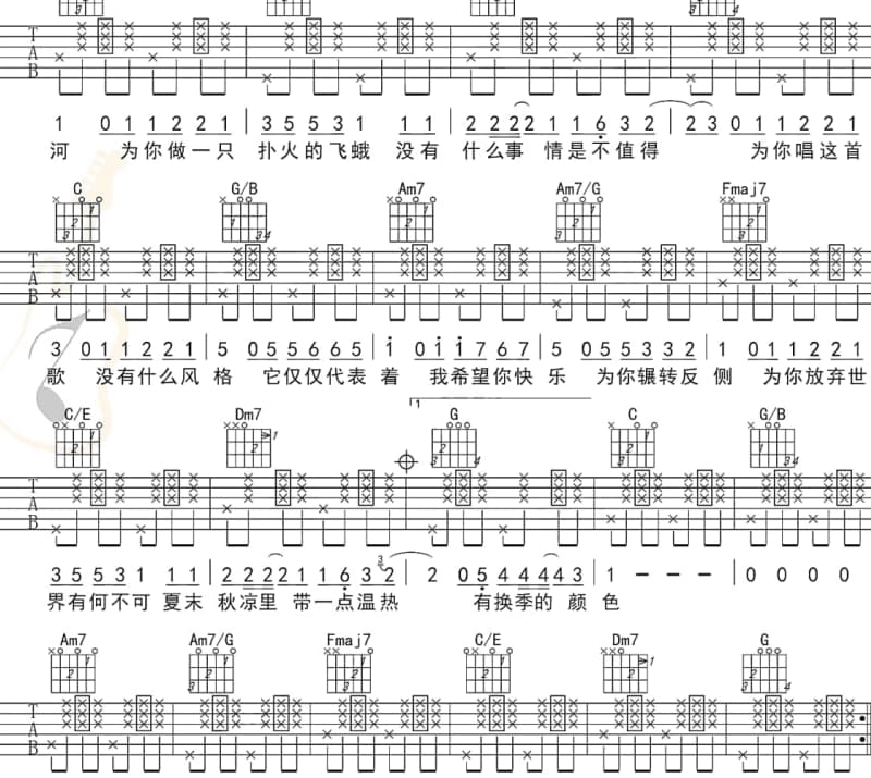 《我们的恋爱是对生命的严重浪费》吉他谱_许嵩