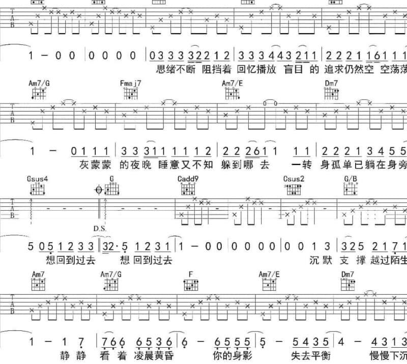 《我们傻傻的》吉他谱_许嵩