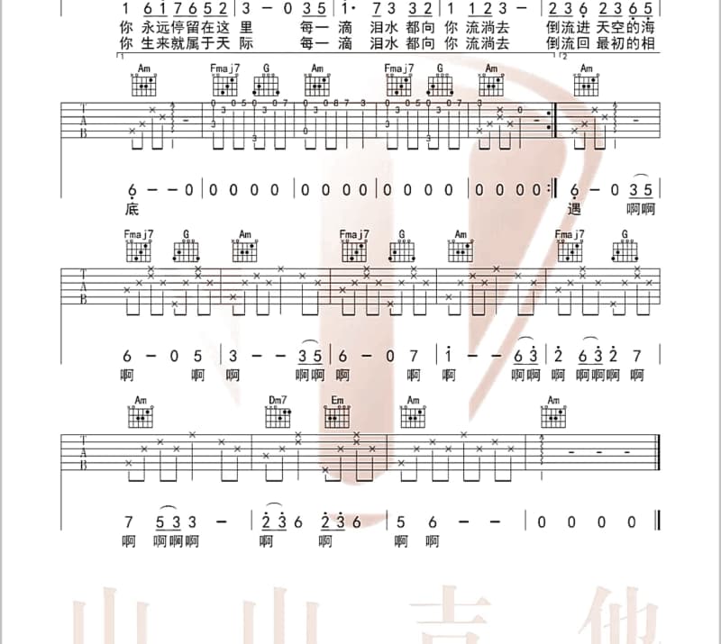 《心动悖论》吉他谱_牙牙乐