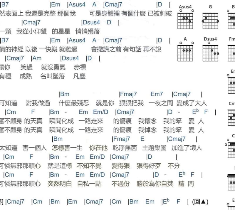 《幸福小康年》吉他谱_闫寒