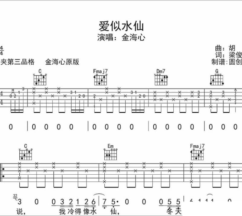 《被殇的感觉不错》吉他谱_颜陌