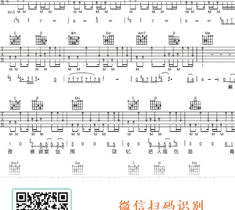 《雪姑娘》吉他谱_杨帆