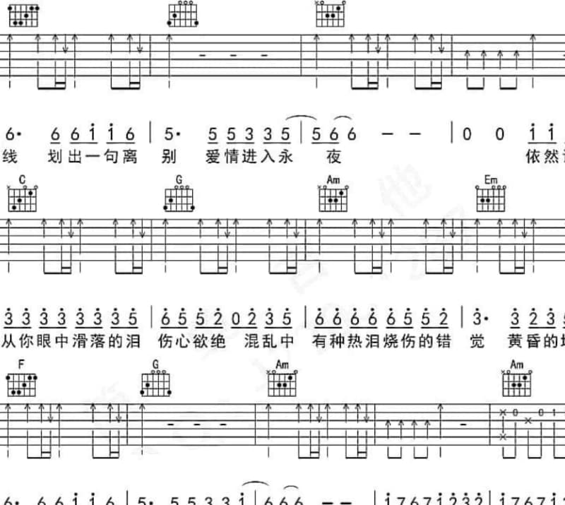 《GOD》吉他谱_杨和苏KeyNG