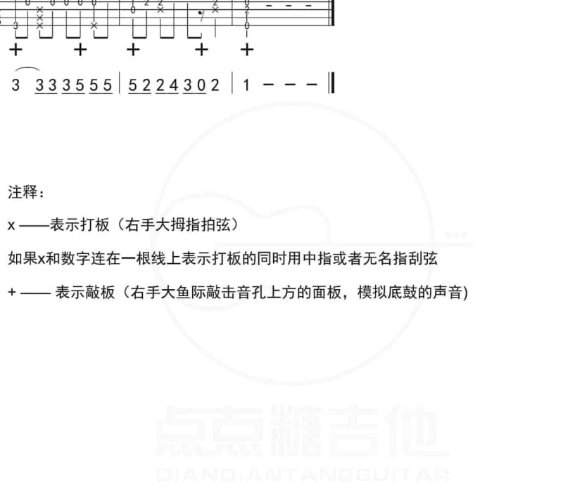 《成全》吉他谱_杨鸿