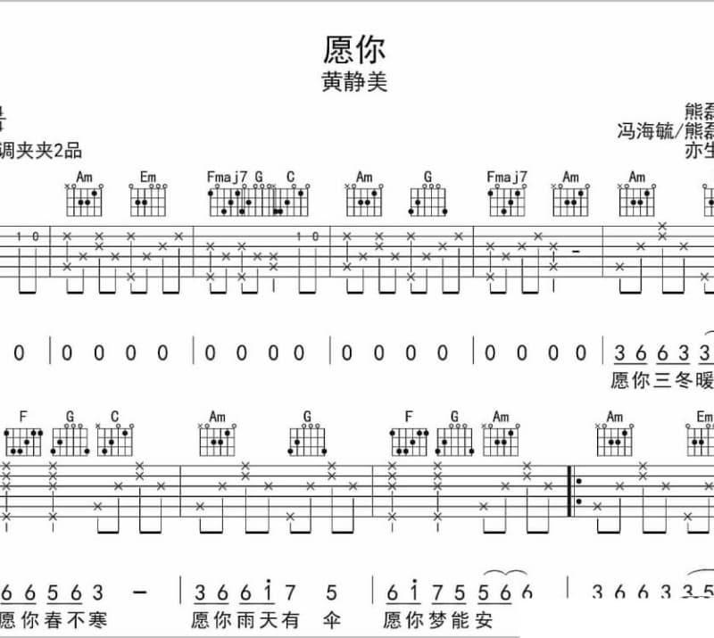 《跟我回家》吉他谱_杨坤