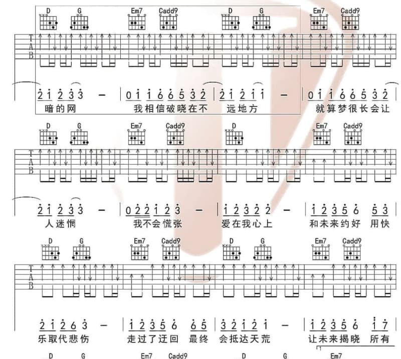 《梅兰梅兰》吉他谱_杨坤