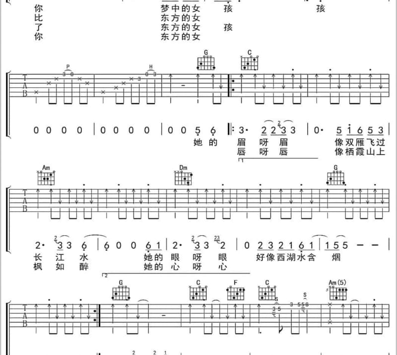 《谢谢, ByeBye》吉他谱_杨瑞代