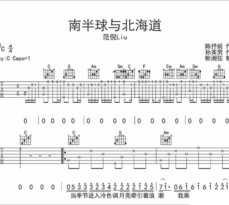 《问道玉皇山》吉他谱_杨学峰