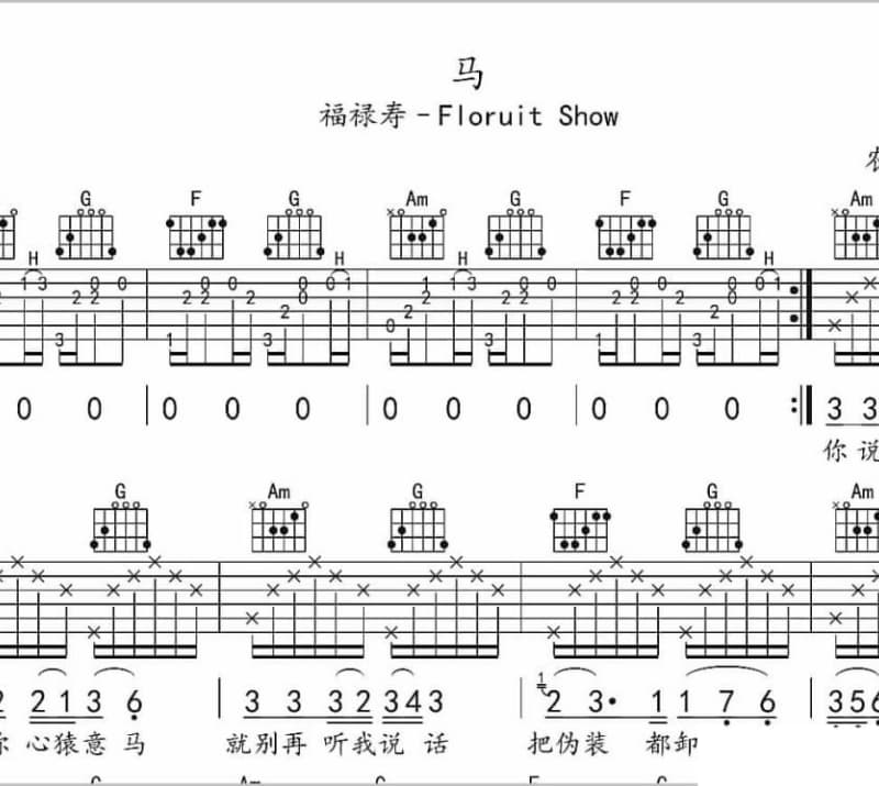 《甲天借胆》吉他谱_杨哲