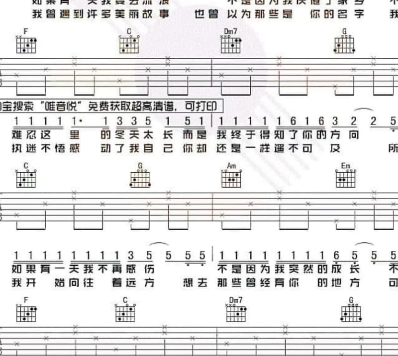 《情海驶孤帆》吉他谱_杨哲