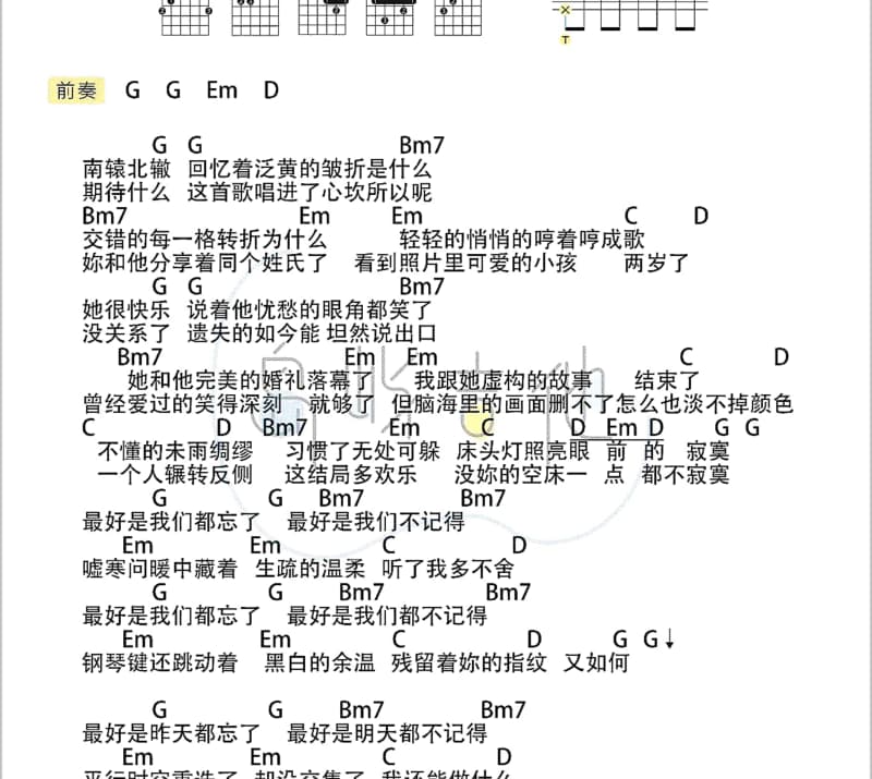 《爱不释手》吉他谱_妖扬