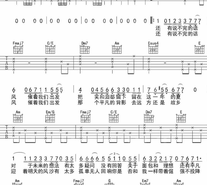《缘来似个长》吉他谱_要不要买菜