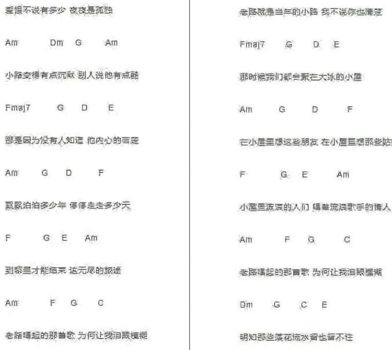 《鸳鸯锦》吉他谱_叶欢