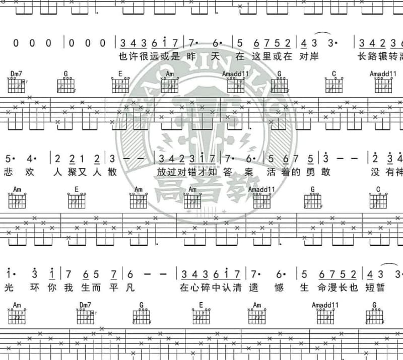 《流浪的打工仔》吉他谱_一狼雪