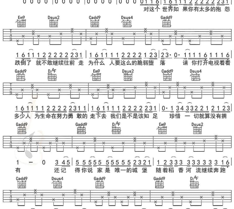 《给我最爱的女子》吉他谱_易欣