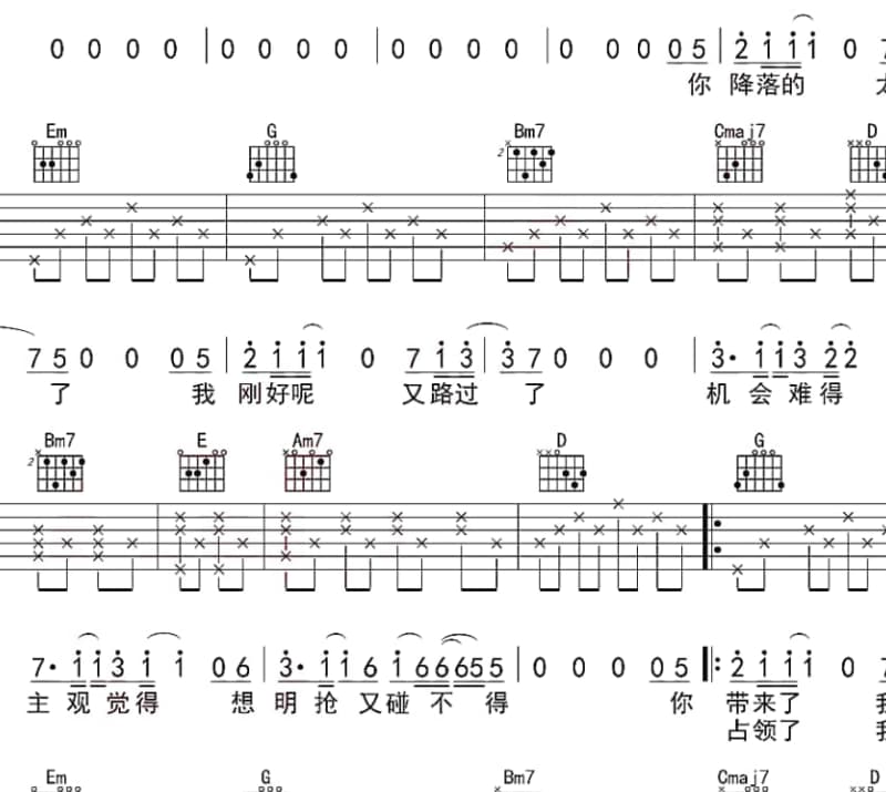 《拽美眉》吉他谱_易欣