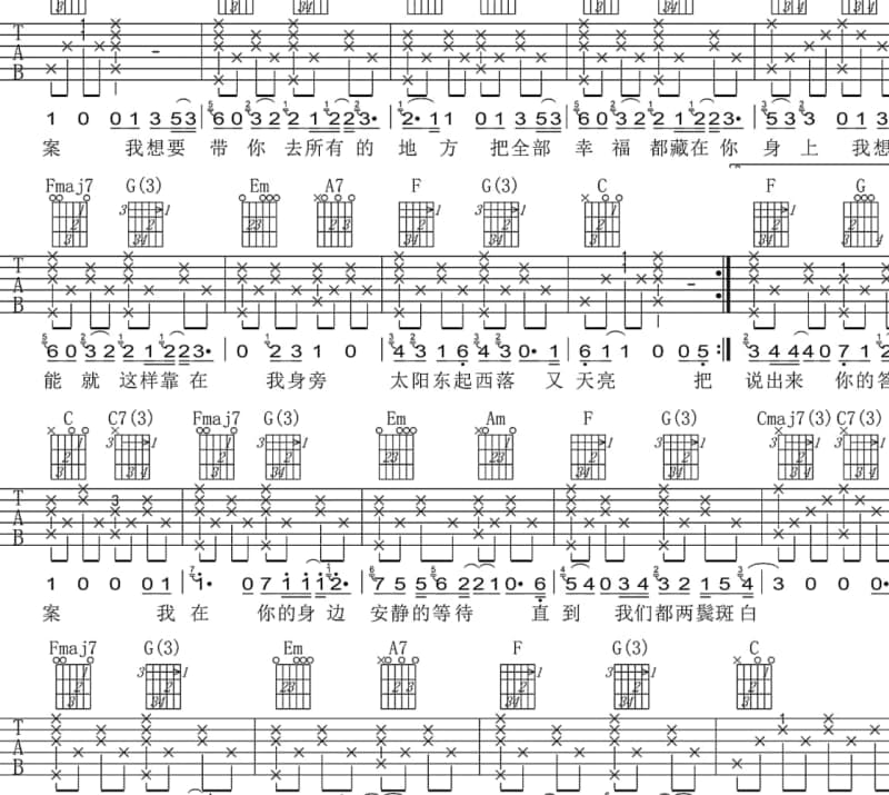 《想哭就哭》吉他谱_影子