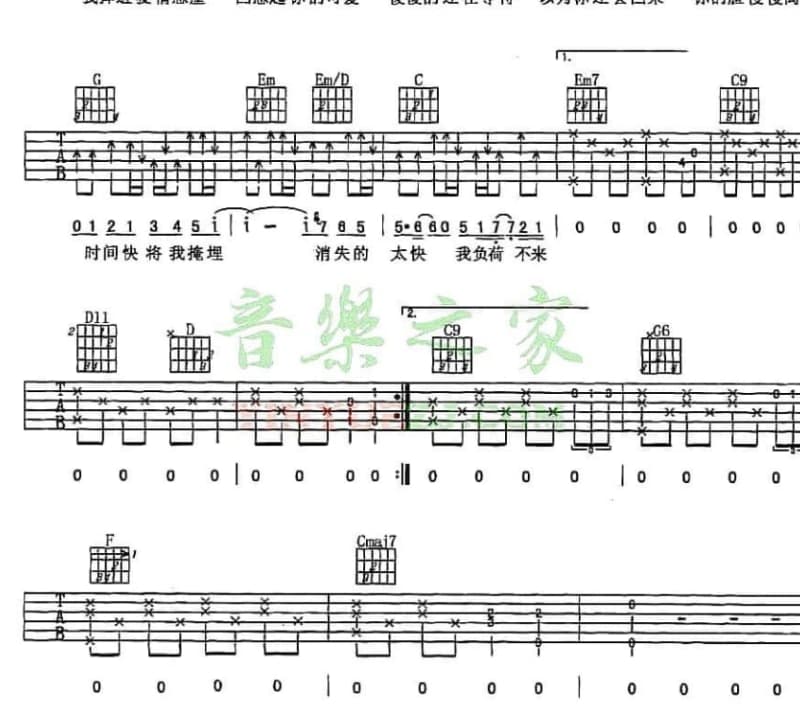 《爱情终究是一场难圆的梦》吉他谱_忧客李林