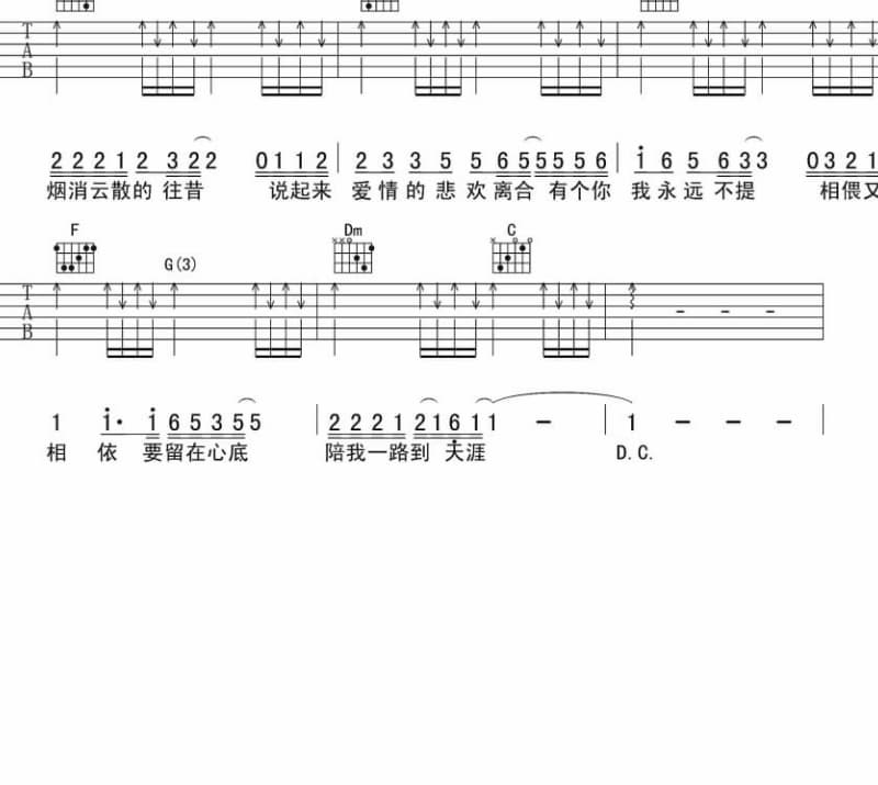 《梵音大悲心陀罗尼》吉他谱_于雷