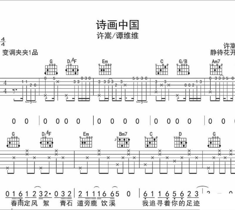 《暂时的爱》吉他谱_陈随意