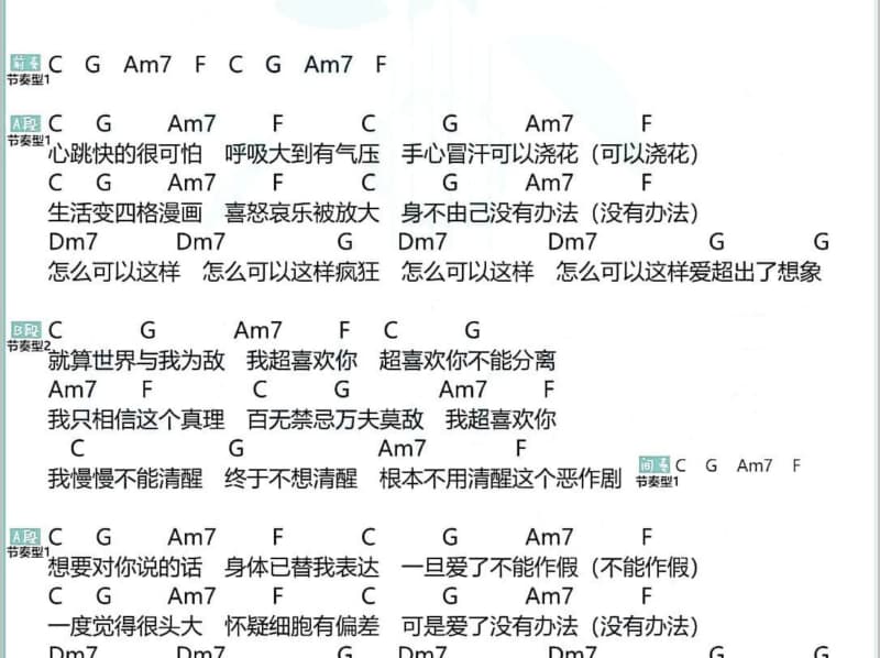 《越夜越野》吉他谱_金润吉