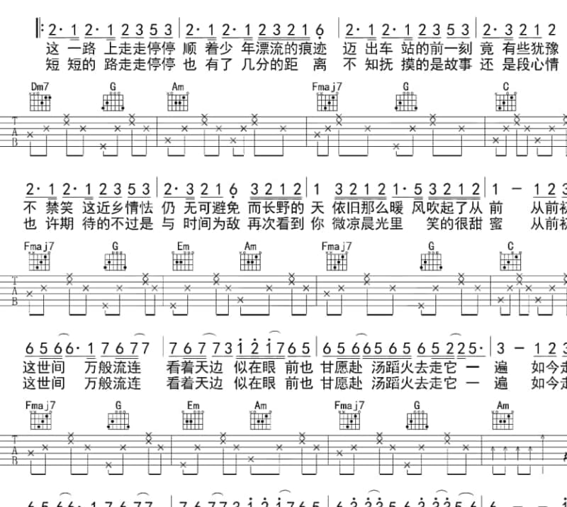 《虎虎生财》吉他谱_原来是萝卜丫