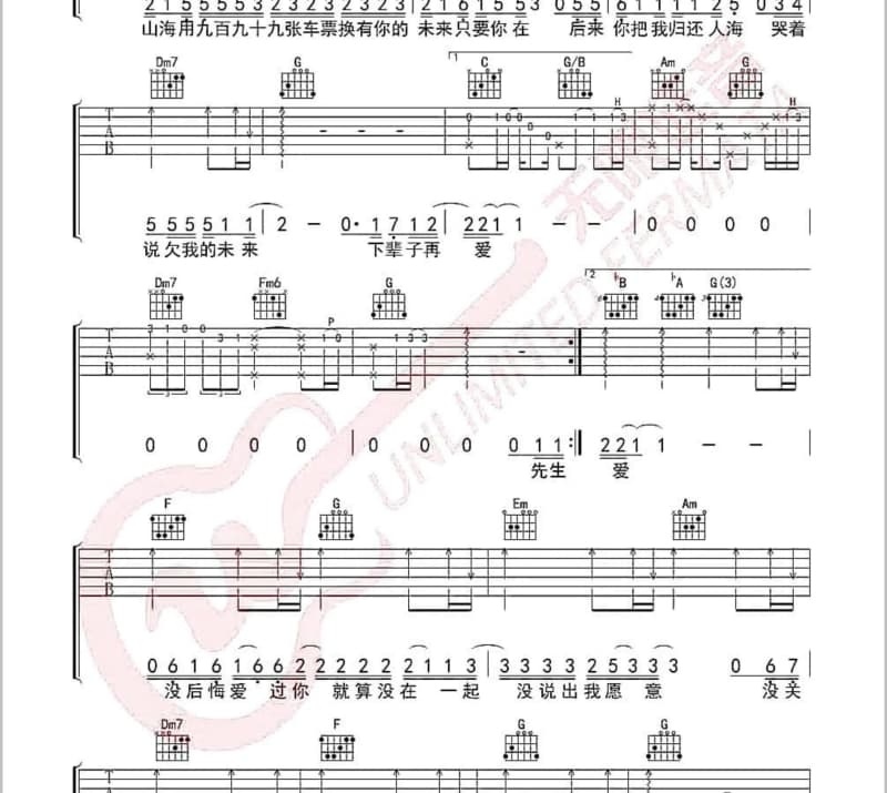 《Theme From A Summer》吉他谱_张菲