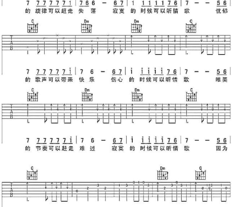 《思念成眠》吉他谱_张峰