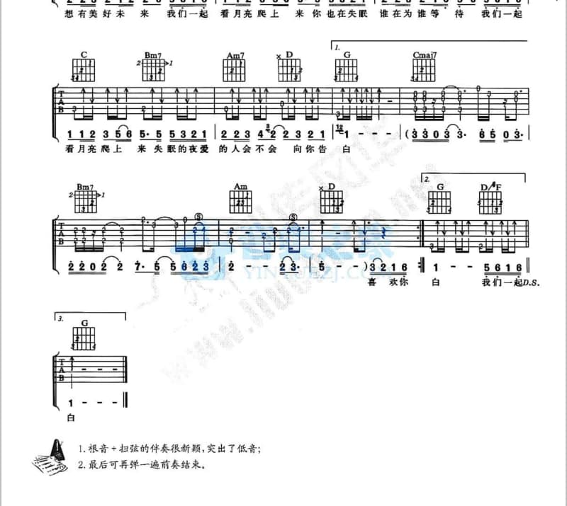 《天使之泪》吉他谱_张翰