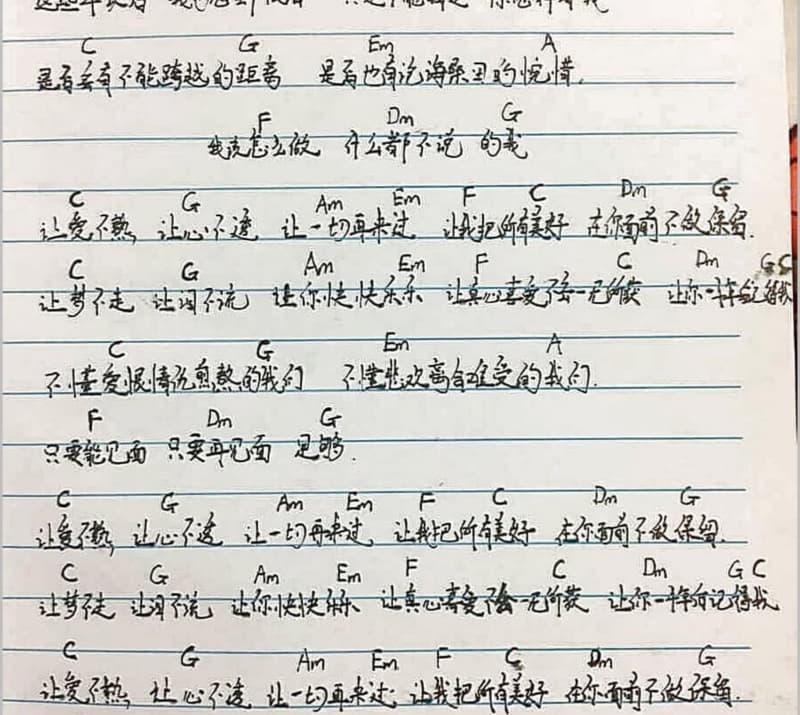 《我不猜》吉他谱_张恒