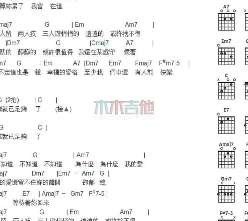 《爱的光芒》吉他谱_张杰