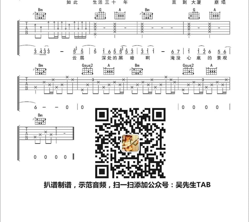 《你值得更好的》吉他谱_张杰
