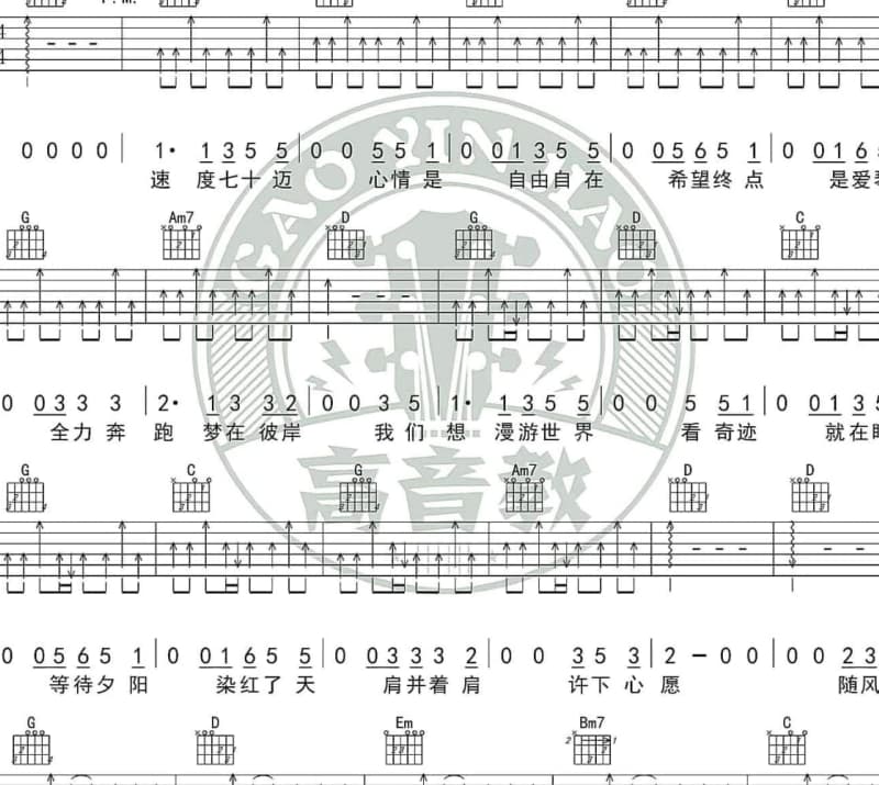 《三生三世》吉他谱_张杰