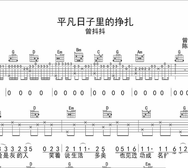 《你最可爱》吉他谱_张铠麟