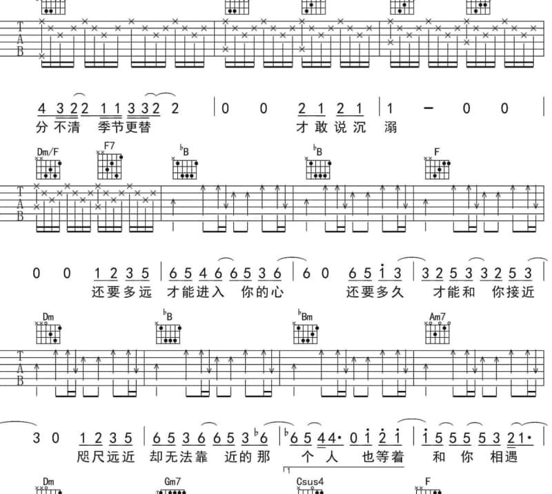 《灯》吉他谱_张禄籴