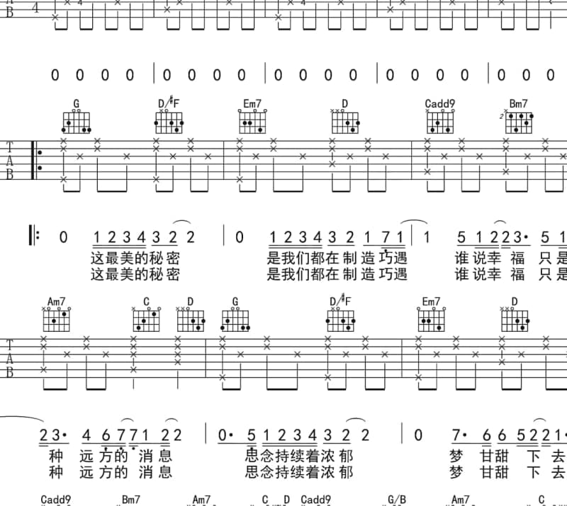 《又见柳叶青》吉他谱_张明敏