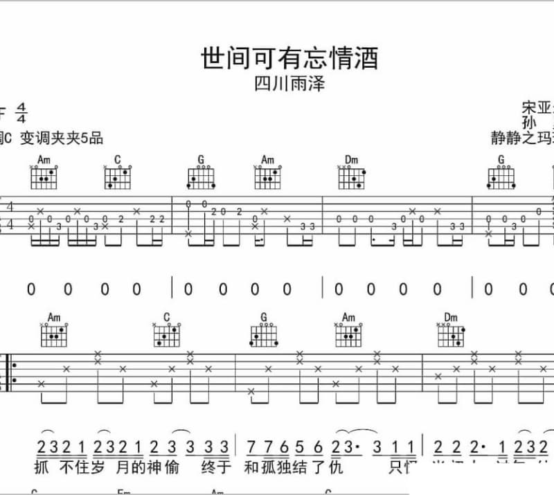 《爱你永不后悔》吉他谱_张启辉